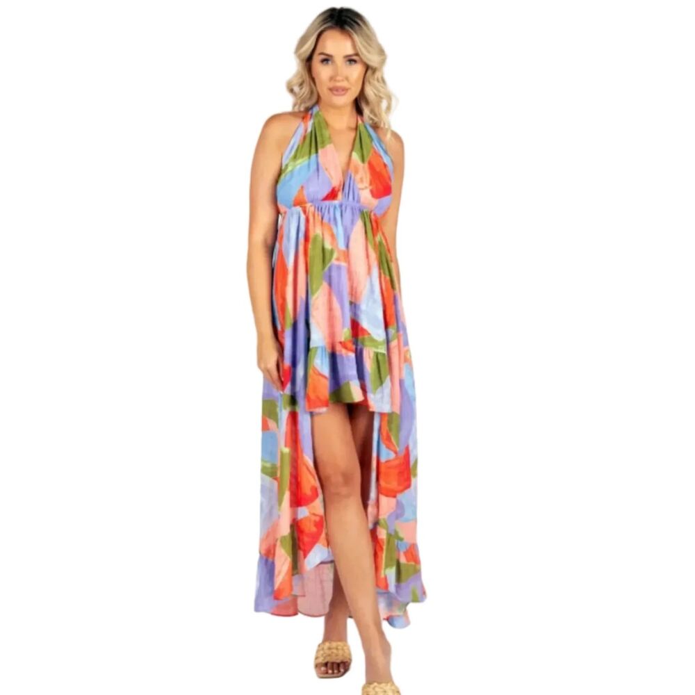 Meet Me In Santorini Coastline Dress